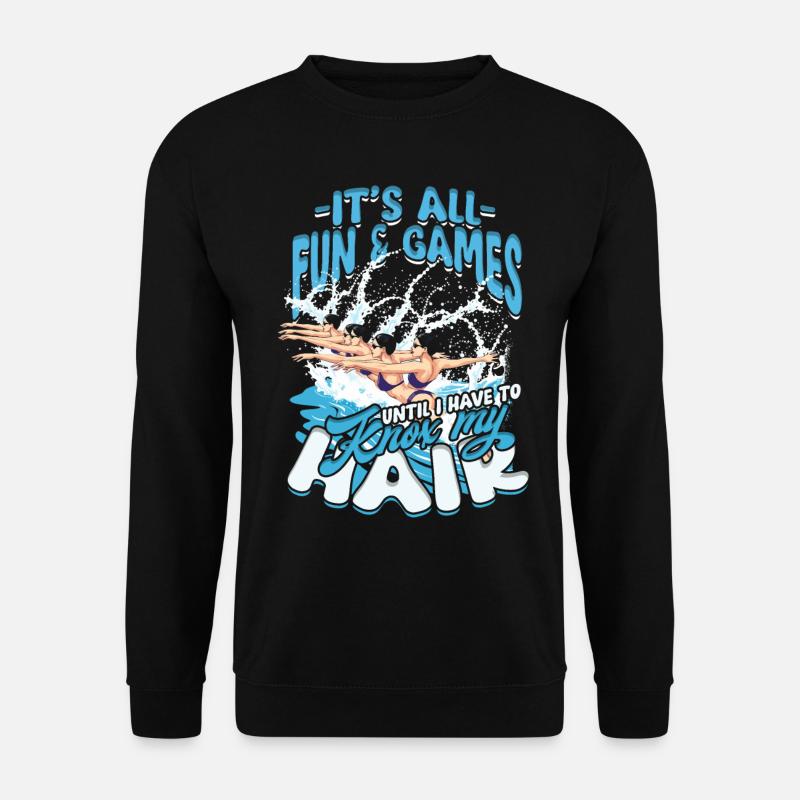 Synchronized Swimming Synchro Swimmers - Unisex Sweatshirt - black