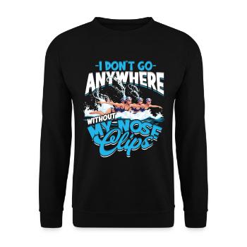 Synchronschwimmen Synchro Schwimmer - Unisex Pullover - Schwarz - Vorne - Alina (178cm) & Michal (187cm)