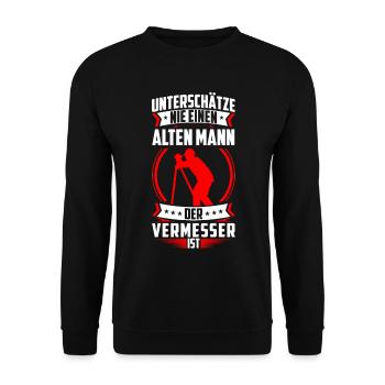 Arpenteur Vieil Homme Arpenteur - Sweat-shirt Unisexe - noir - Devant - Alina (178cm) & Michal (187cm)