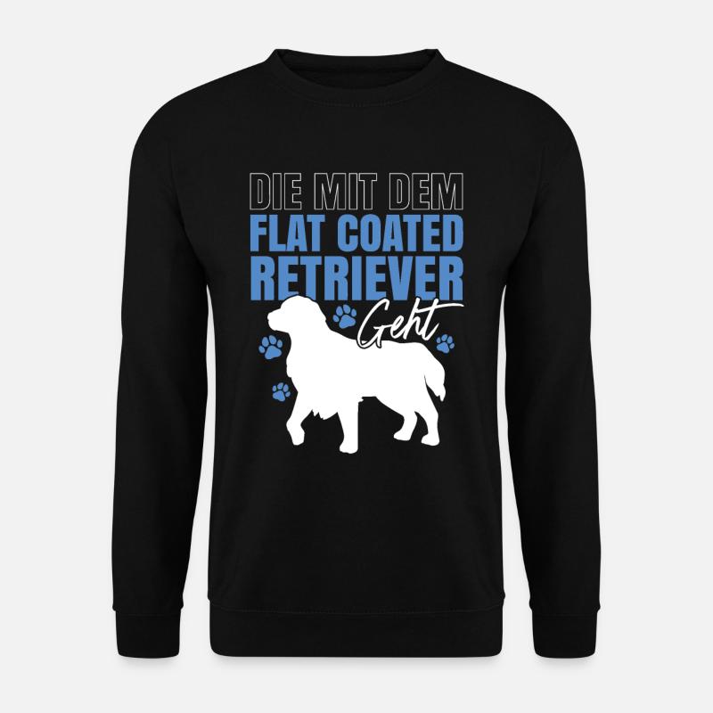The Flat Coated Retriever - Unisex Sweatshirt - black
