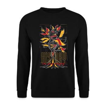 Généalogie Généalogie Allemand - Sweat-shirt Unisexe - noir - Devant - Alina (178cm) & Michal (187cm)