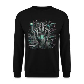 Informatik Informatiker Programmierer - Unisex Pullover - Schwarz - Vorne - Alina (178cm) & Michal (187cm)