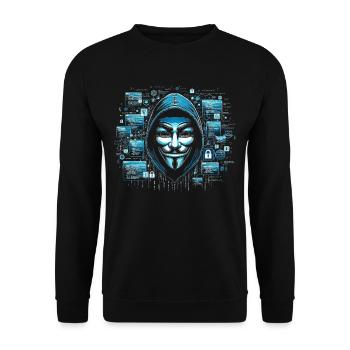 Programmierer Programmieren Informatik - Unisex Pullover - Schwarz - Vorne - Alina (178cm) & Michal (187cm)