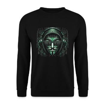 Hacker Informaticien Programmeur Informatique - Sweat-shirt Unisexe - noir - Devant - Alina (178cm) & Michal (187cm)