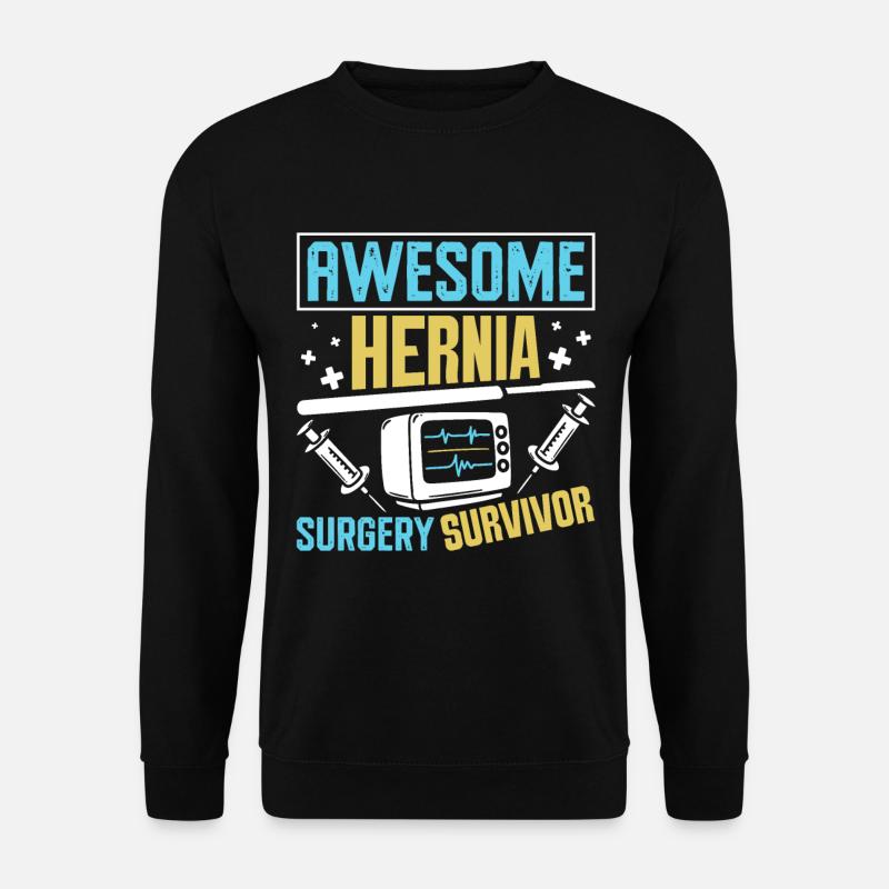 Hernia Surgery - Unisex Sweatshirt - black