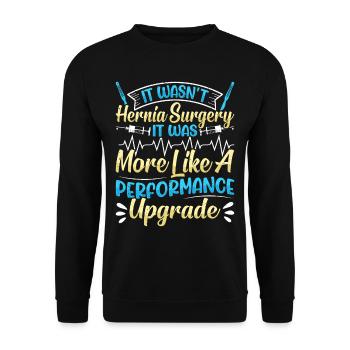 Chirurgie des hernies - Sweat-shirt Unisexe - noir - Devant - Alina (178cm) & Michal (187cm)