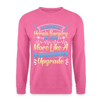 Hernia Surgery - Unisex Sweatshirt - pink - Front