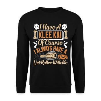 Alaskan Clover Kai - Unisex Sweatshirt - black - Front - Alina (178cm) & Michal (187cm)