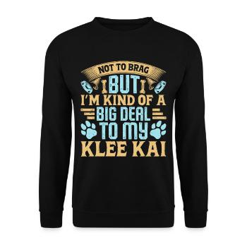 Alaskan Clover Kai - Unisex Sweatshirt - black - Front - Alina (178cm) & Michal (187cm)
