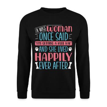 Alaskan Clover Kai - Unisex Sweatshirt - black - Front - Alina (178cm) & Michal (187cm)