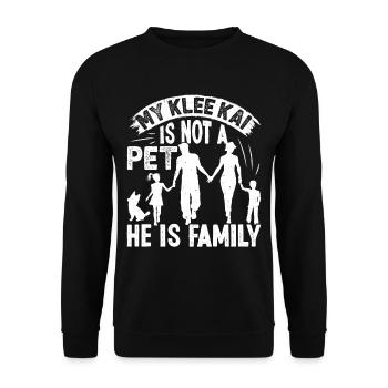 Alaskan Clover Kai - Unisex Sweatshirt - black - Front - Alina (178cm) & Michal (187cm)