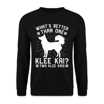 Alaskan Clover Kai - Unisex Sweatshirt - black - Front - Alina (178cm) & Michal (187cm)