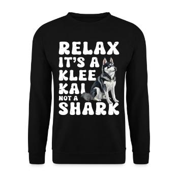Alaskan Clover Kai - Unisex Sweatshirt - black - Front - Alina (178cm) & Michal (187cm)
