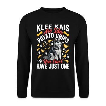 Alaskan Clover Kai - Unisex Sweatshirt - black - Front - Alina (178cm) & Michal (187cm)