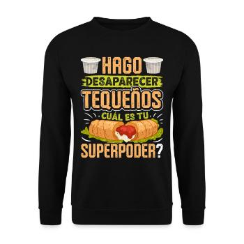 Tequenos Venezuelan - Unisex Sweatshirt - black - Front - Alina (178cm) & Michal (187cm)