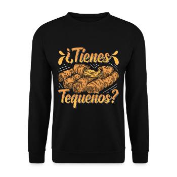 Tequenos Venezuelan - Unisex Sweatshirt - black - Front - Alina (178cm) & Michal (187cm)