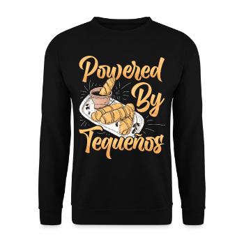 Tequenos Venezuelan - Unisex Sweatshirt - black - Front - Alina (178cm) & Michal (187cm)