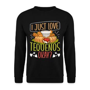 Tequenos Venezuelan - Unisex Sweatshirt - black - Front - Alina (178cm) & Michal (187cm)