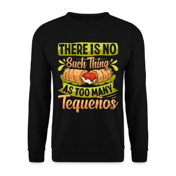 Tequenos Venezuelan - Unisex Sweatshirt - black - Front - Alina (178cm) & Michal (187cm)