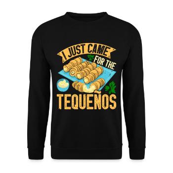 Tequenos Venezuelan - Unisex Sweatshirt - black - Front - Alina (178cm) & Michal (187cm)