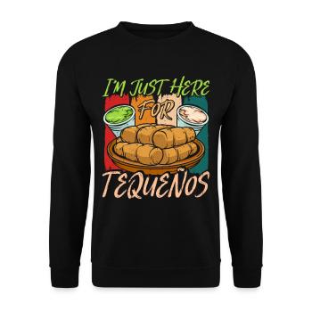 Tequenos Venezuelan - Unisex Sweatshirt - black - Front - Alina (178cm) & Michal (187cm)