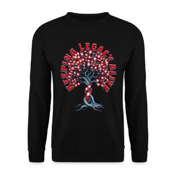 Généalogie Généalogie Généalogie Suisse - Sweat-shirt Unisexe - noir - Devant - Alina (178cm) & Michal (187cm)