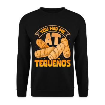 Tequenos Venezuelan - Unisex Sweatshirt - black - Front - Alina (178cm) & Michal (187cm)