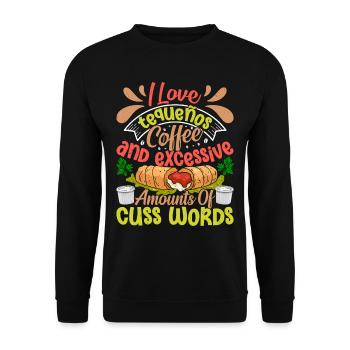 Tequenos Venezuelan - Unisex Sweatshirt - black - Front - Alina (178cm) & Michal (187cm)