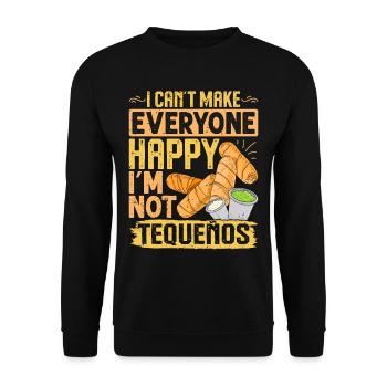 Tequenos Venezuelan - Unisex Sweatshirt - black - Front - Alina (178cm) & Michal (187cm)
