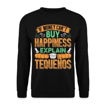Tequenos Venezuelan - Unisex Sweatshirt - black - Front - Alina (178cm) & Michal (187cm)