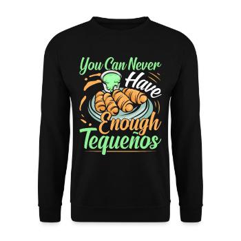 Tequenos Venezuelan - Unisex Sweatshirt - black - Front - Alina (178cm) & Michal (187cm)
