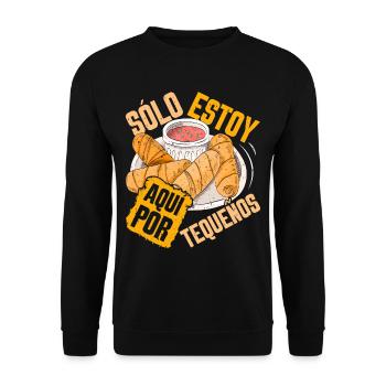 Tequenos Venezuelan - Unisex Sweatshirt - black - Front - Alina (178cm) & Michal (187cm)