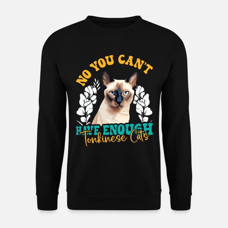 Chat tonkinois - Sweat-shirt Unisexe - noir