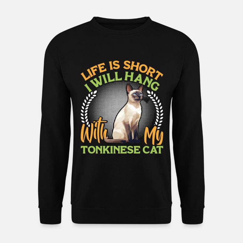 Tonkinese Katze Haustier - Unisex Pullover - Schwarz