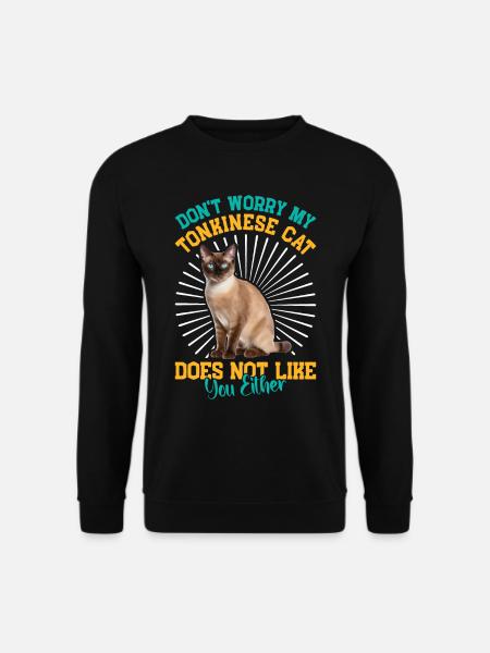 Chat tonkinois - Sweat-shirt Unisexe - noir