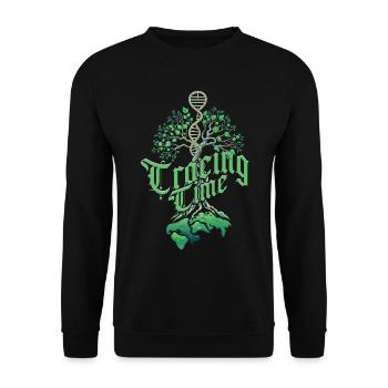 Généalogie Généalogie Tracer le temps - Sweat-shirt Unisexe - noir - Devant - Alina (178cm) & Michal (187cm)