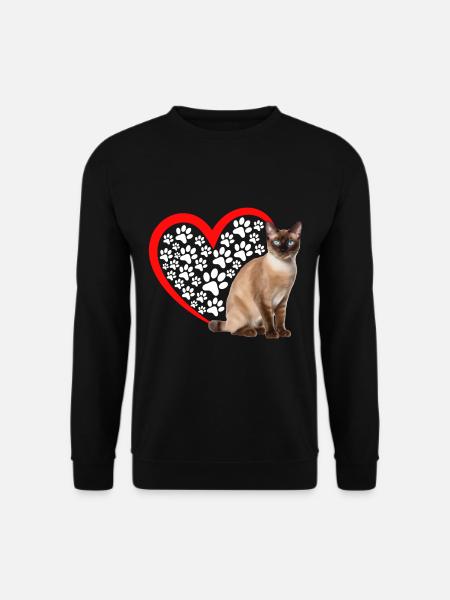 Chat tonkinois - Sweat-shirt Unisexe - noir