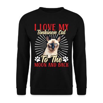 Chat tonkinois - Sweat-shirt Unisexe - noir - Devant - Alina (178cm) & Michal (187cm)