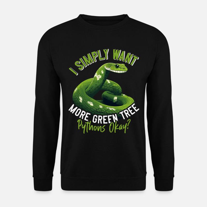 Python arborescent vert - Sweat-shirt Unisexe - noir