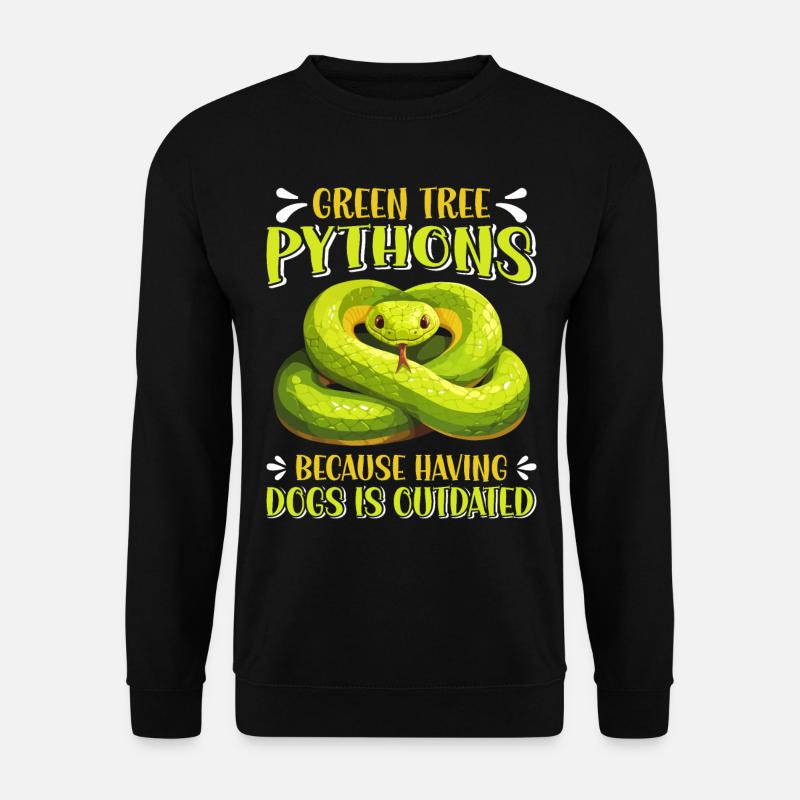 Python arborescent vert - Sweat-shirt Unisexe - noir