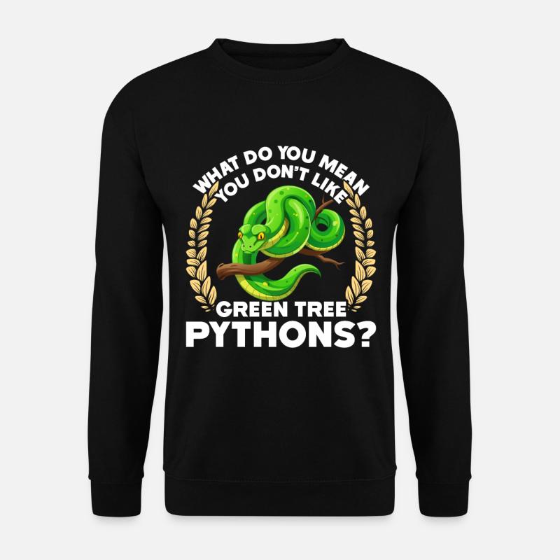 Green Tree Python - Unisex Pullover - Schwarz