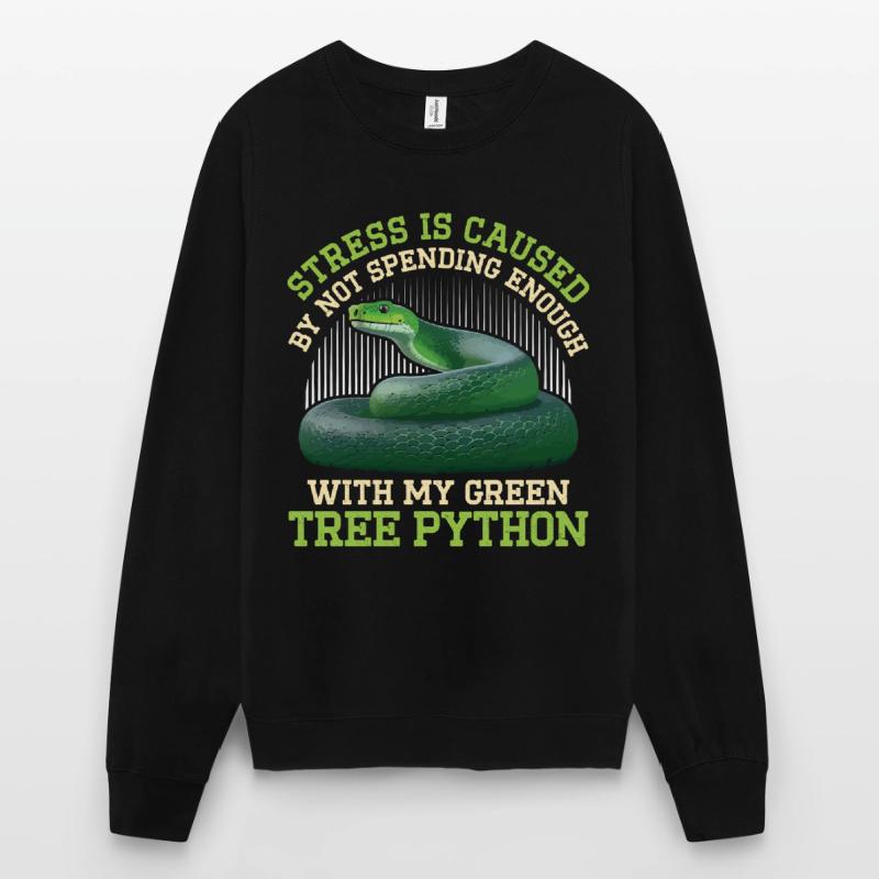 Python arborescent vert Sweat-shirt Unisexe