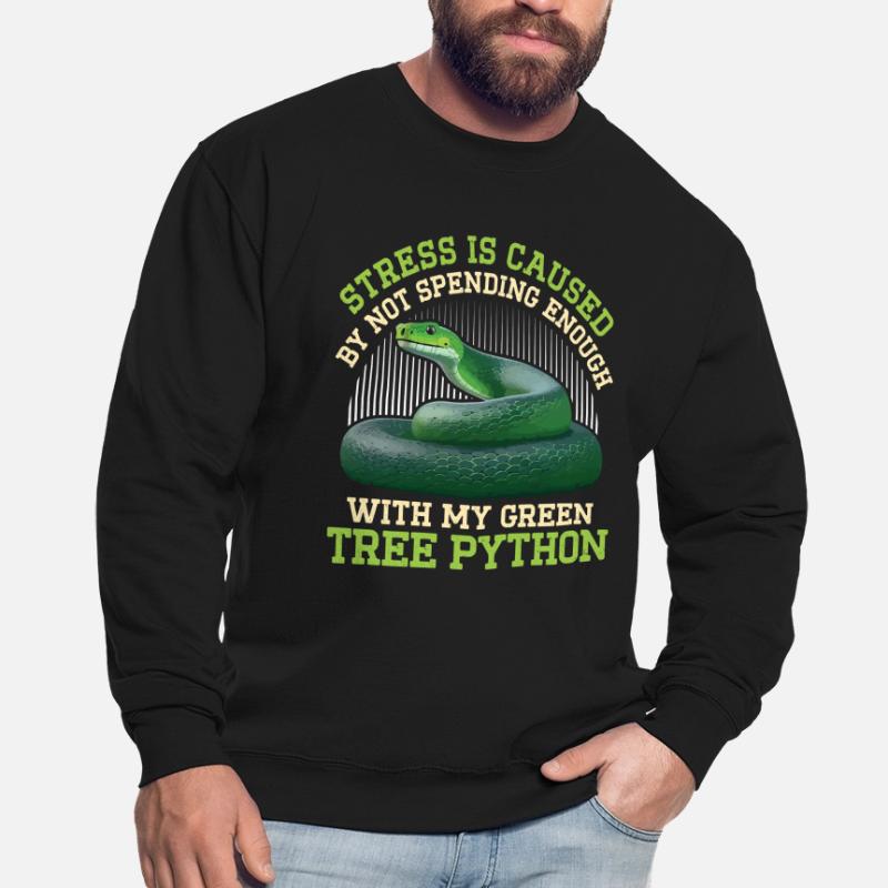 Python arborescent vert Sweat-shirt Unisexe