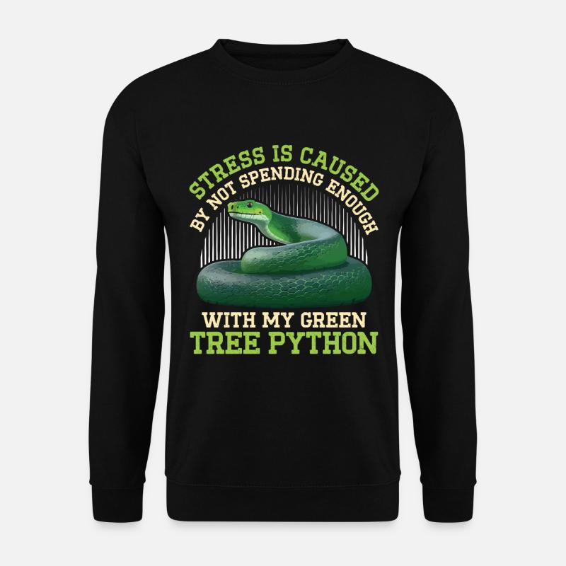 Green Tree Python - Unisex Pullover - Schwarz