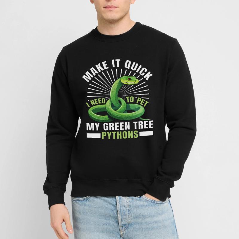 Green Tree Python Unisex Sweatshirt