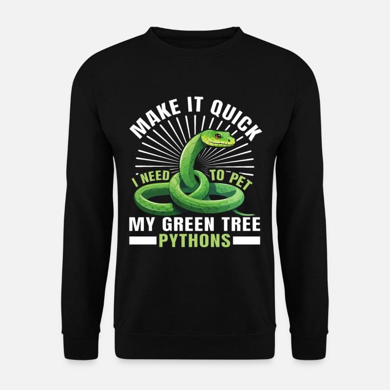 Green Tree Python - Unisex Pullover - Schwarz