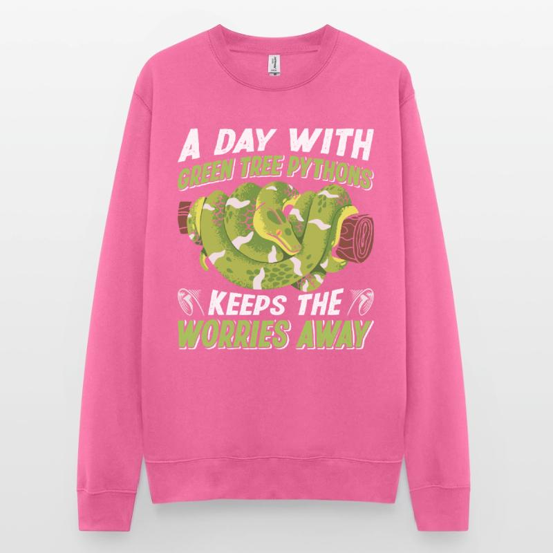 Python arborescent vert Sweat-shirt Unisexe