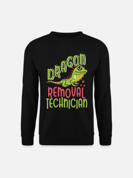 Iguana funny saying - Unisex Sweatshirt - black