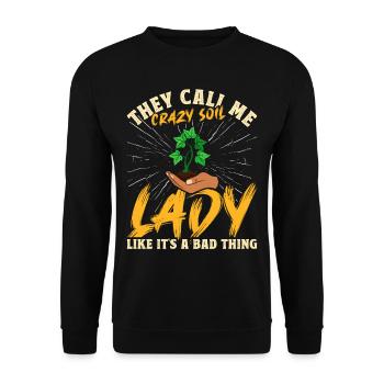 Soil Science, Naturalist - Unisex Sweatshirt - black - Front - Alina (178cm) & Michal (187cm)