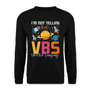 École biblique de vacances, VBS - Sweat-shirt Unisexe - noir - Devant - Alina (178cm) & Michal (187cm)